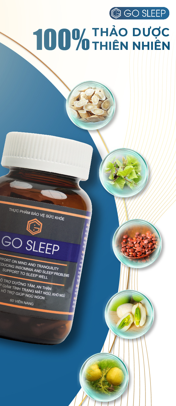 Đừng bỏ qua viên uống GO SLEEP. Nếu bạn đang bị MẤT NGỦ kéo dài? 3 Thành phần viên uống Go Sleep