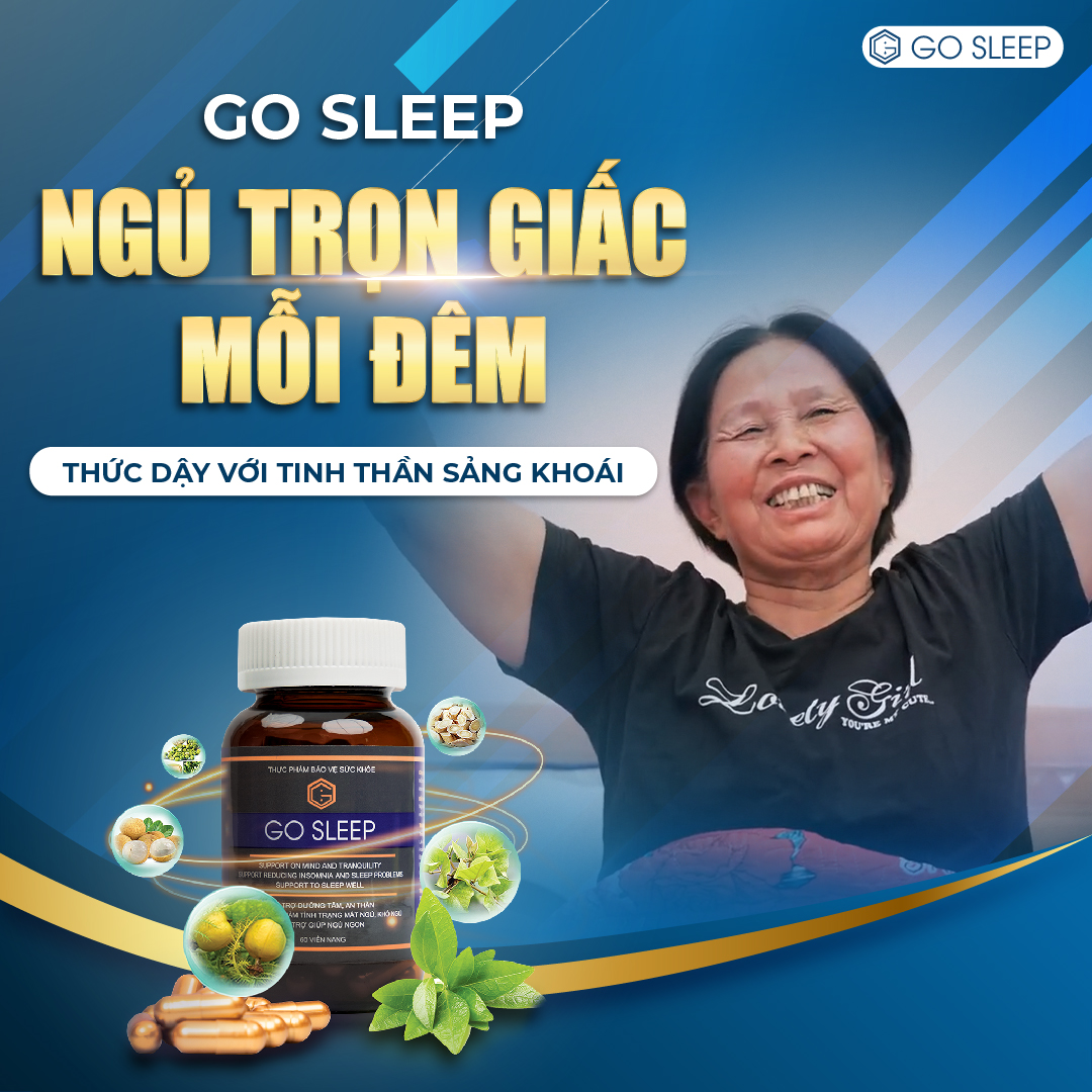 VIÊN UỐNG GO SLEEP 9 Ngủ ngon mỗi ngày bằng GO SLEEP